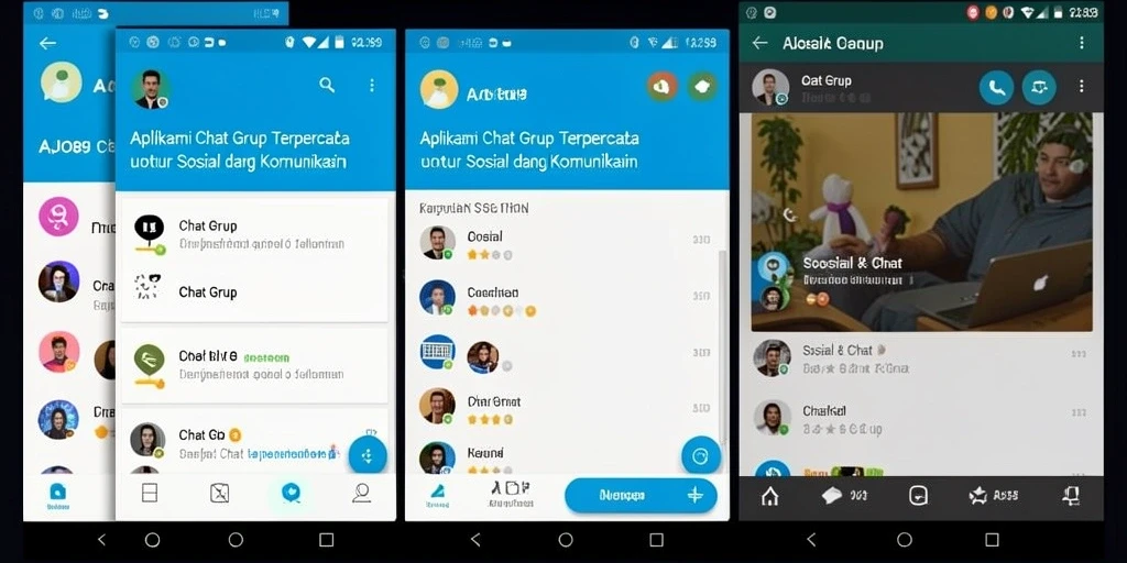 Tampilan antarmuka AJO89 yang sederhana dan fungsional.