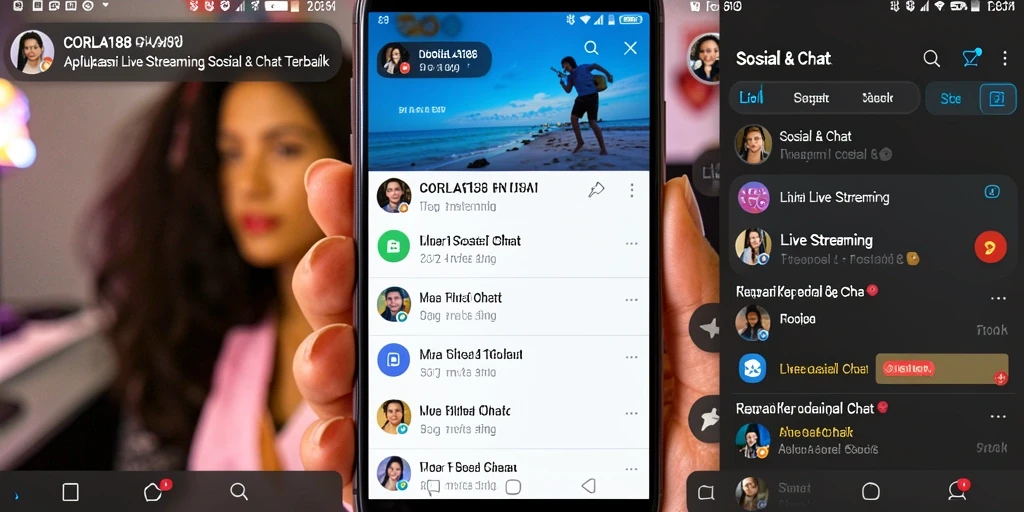 Antarmuka menarik dari CORLA188 untuk live streaming yang interaktif.
