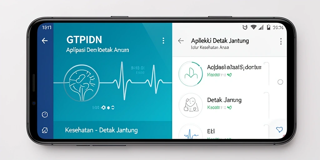 Antarmuka GTPIDN menampilkan statistik detak jantung secara jelas.