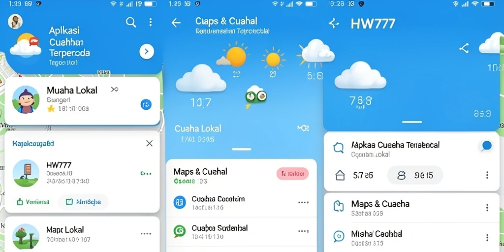 Tampilan antarmuka yang informatif dan intuitif dari HW777.