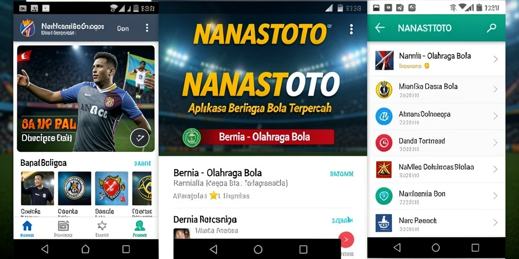 Tampilan antarmuka NANASTOTO yang menarik dan informatif.