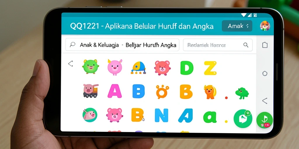Tampilan aplikasi QQ1221 yang menarik dan interaktif.