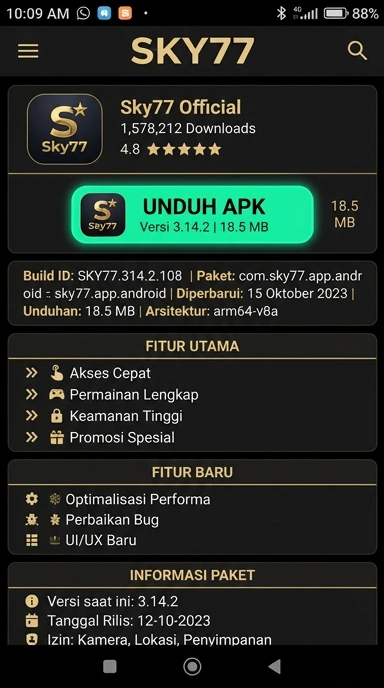 Panduan Unduh dan Instal APK sky77 untuk Android